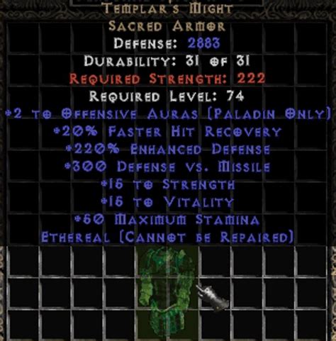 sacred armor d2|Templar's Might .